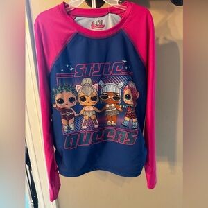 NWT L.O.L. Surprise! Style Queens Long Sleeve Rash Guard with Swim Bottoms 10/12